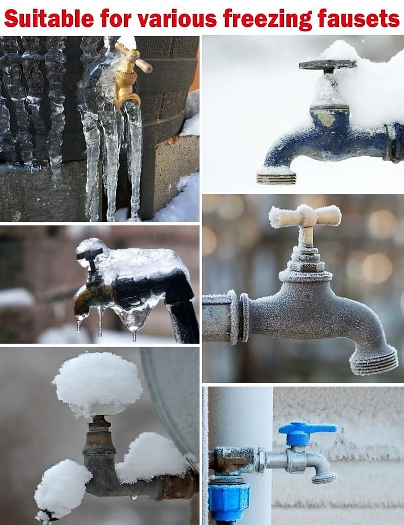 ❄️🚰4Pack Outdoor Faucet Covers for Winter