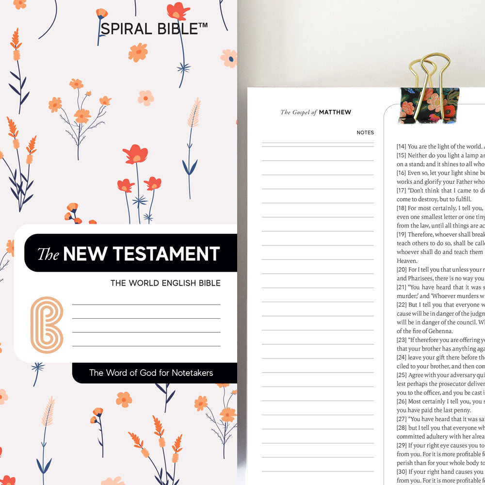 Spiral Bible™ - WEB - New Testament - Floral