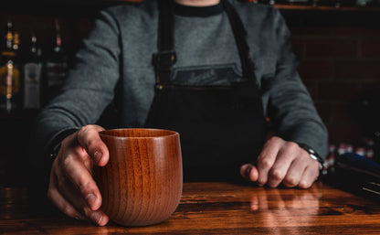 2025 Hot Sale🔥Handmade Wooden Bourbon Drinking Glass