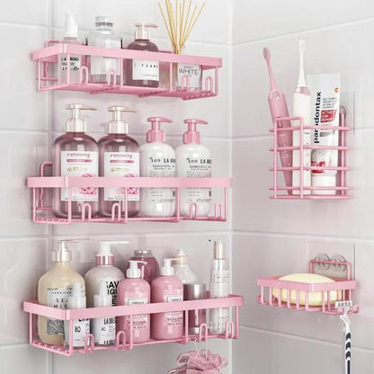 5 Pack Shower Caddy Organizer Rack Shelf for Inside Shower