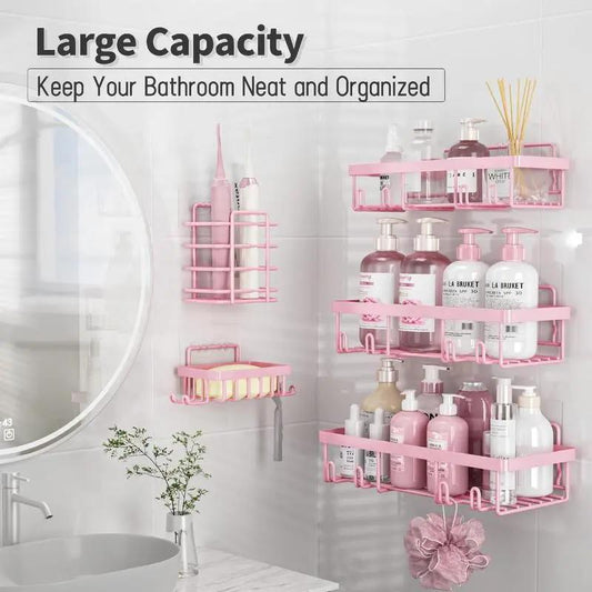 5 Pack Shower Caddy Organizer Rack Shelf for Inside Shower